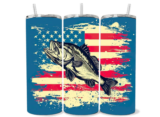 Fish with American Flag