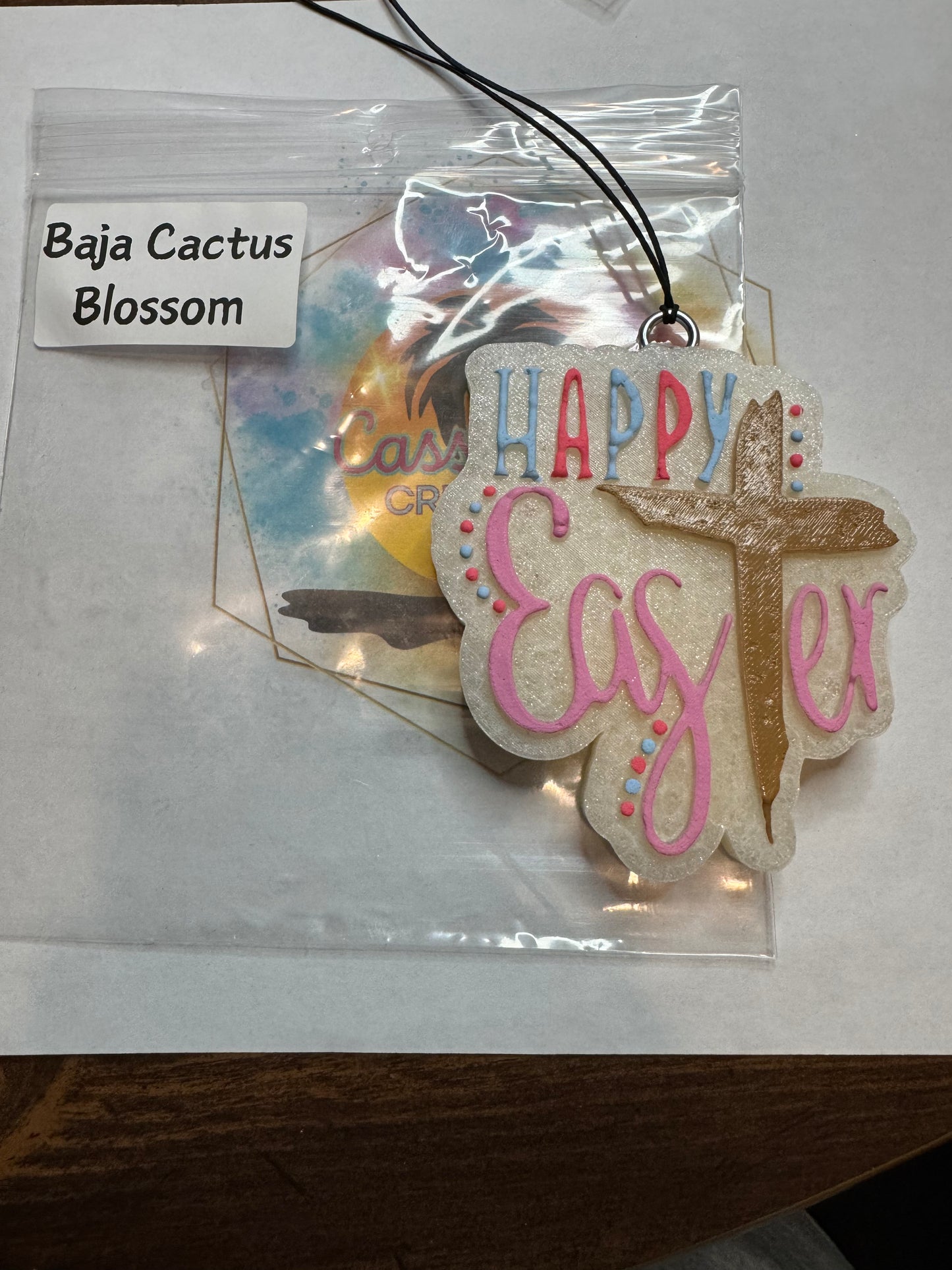 Happy Easter car freshie || Baja Cactus Blossom scented