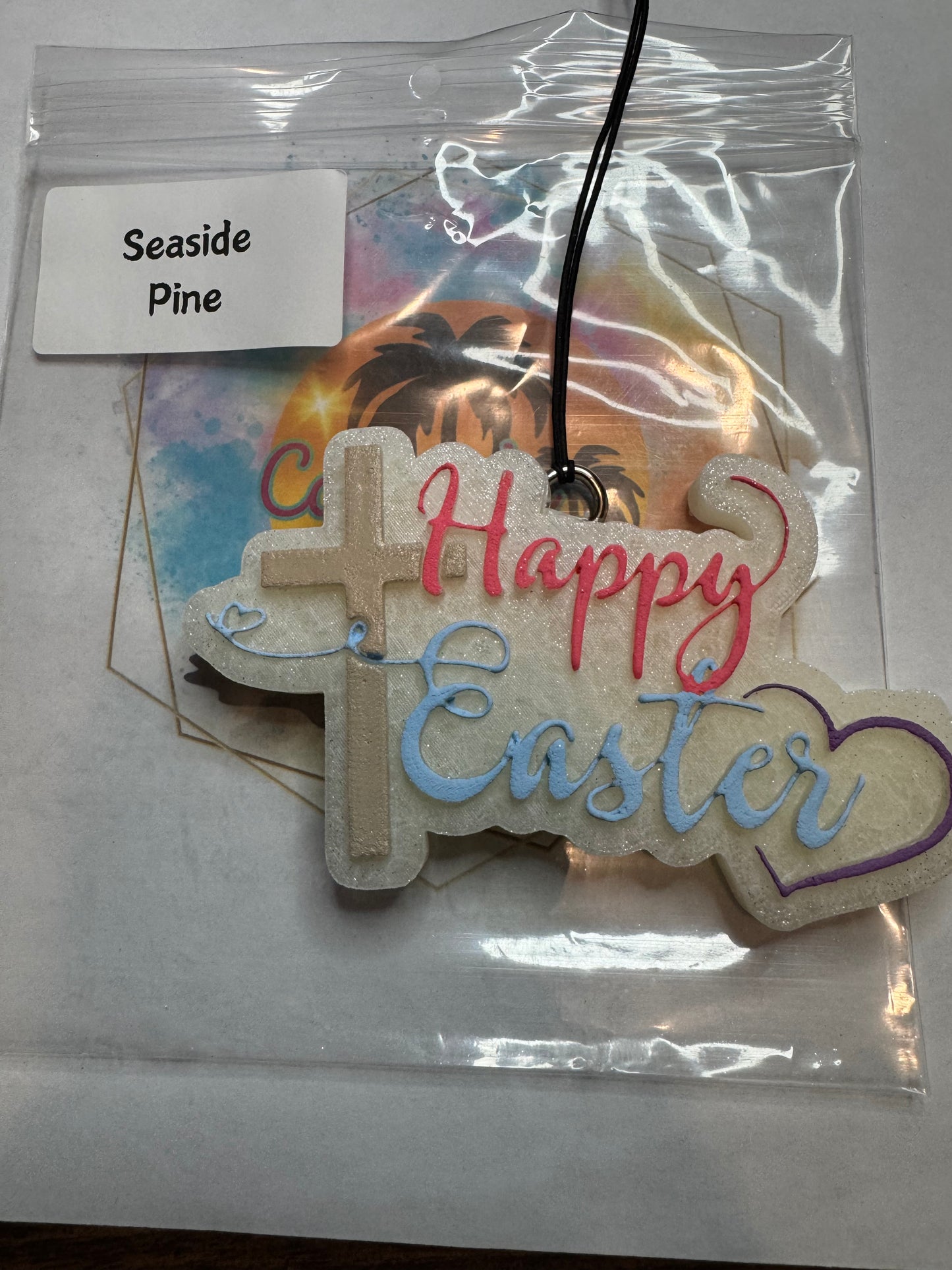 Happy Easter car freshie || seaside pine scented