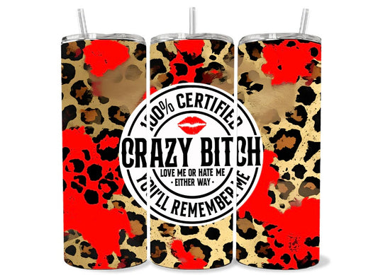 Red Cheetah Crazy Bitch