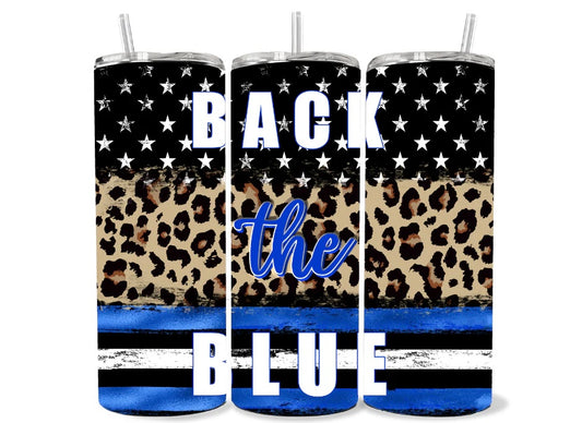 Back The Blue Cheetah